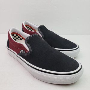 Mens Vans Red Slip Shoes 